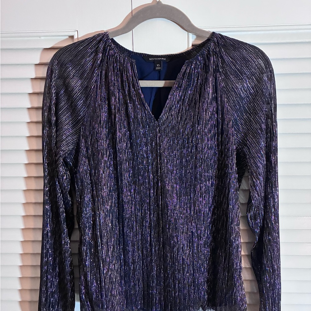 Banana Republic Shimmering Black Blouse